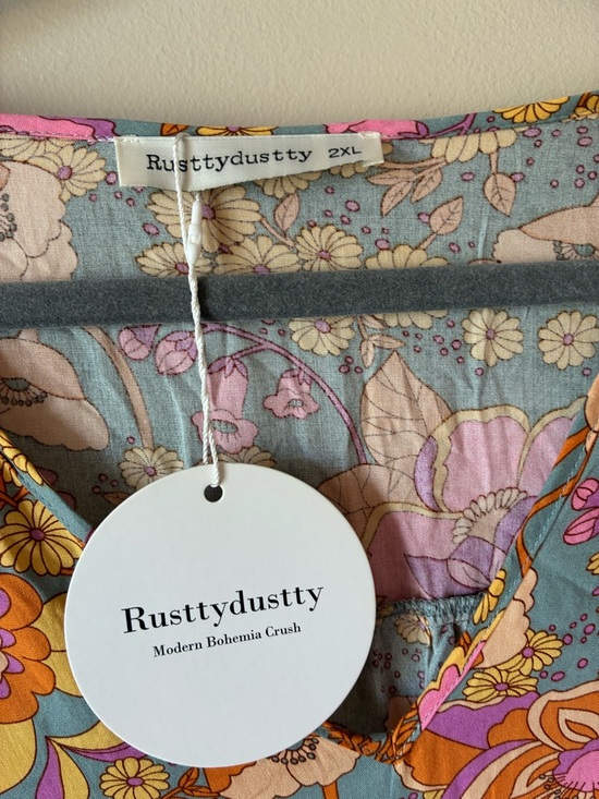 Rusttydustty Boho Floral Babydoll Dress - Picture 5 of 8